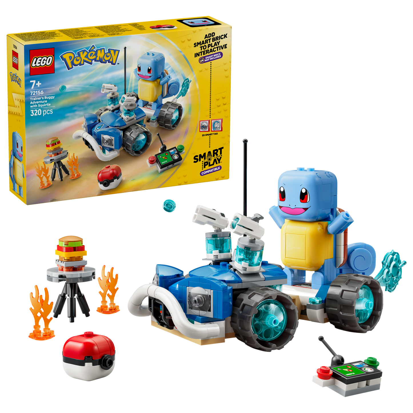LEGO Pokemon: SMART Play™: Trainer's Buggy Adventure with Squirtle (72156)