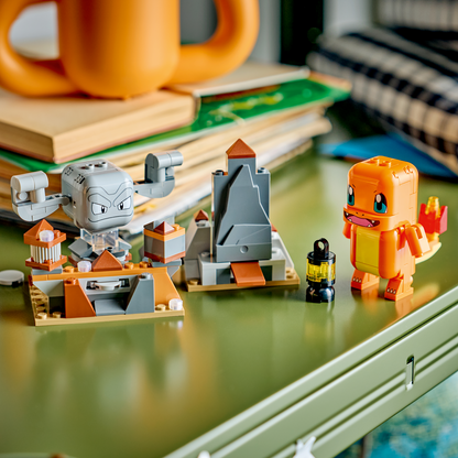 LEGO Pokemon: SMART Play™: Charmander and Geodude's Cavern Clash (72157)