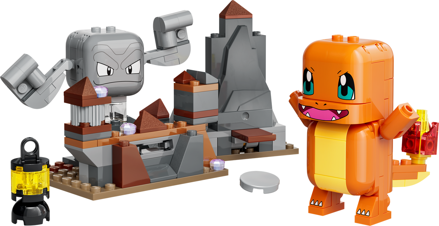 LEGO Pokemon: SMART Play™: Charmander and Geodude's Cavern Clash (72157)