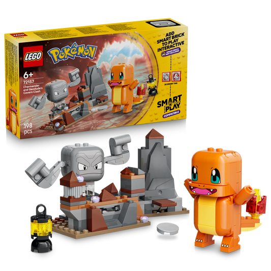 LEGO Pokemon: SMART Play™: Charmander and Geodude's Cavern Clash (72157)
