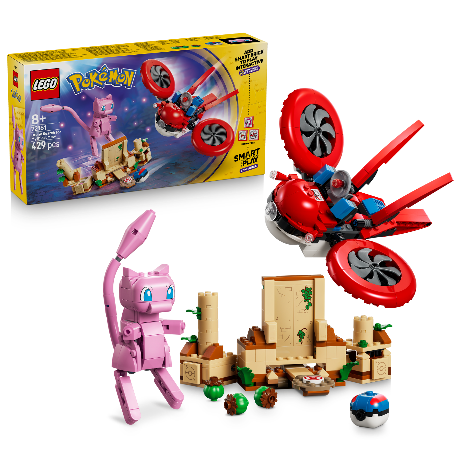 LEGO Pokemon: SMART Play™: Drone Search for Mythical Mew (72161)