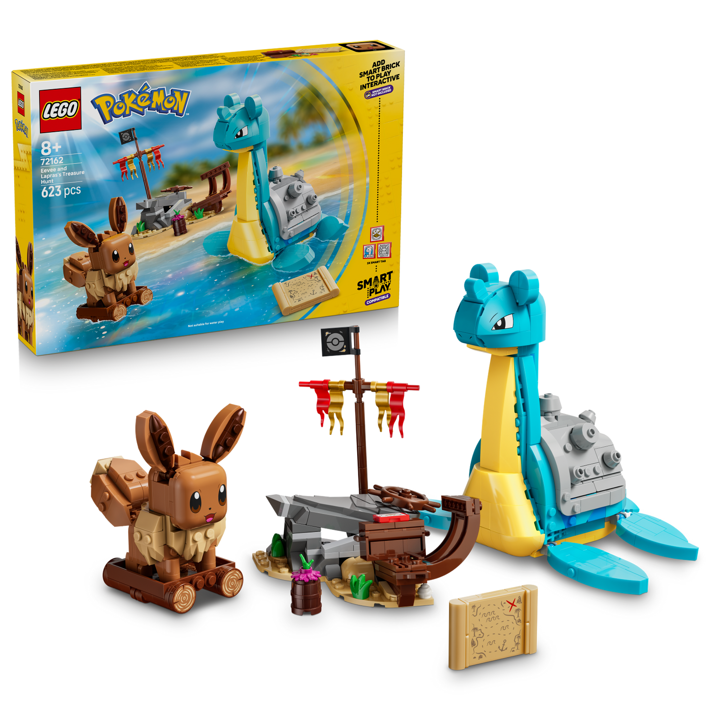 LEGO Pokemon: SMART Play™: Eevee and Lapras's Treasure Hunt (72162)