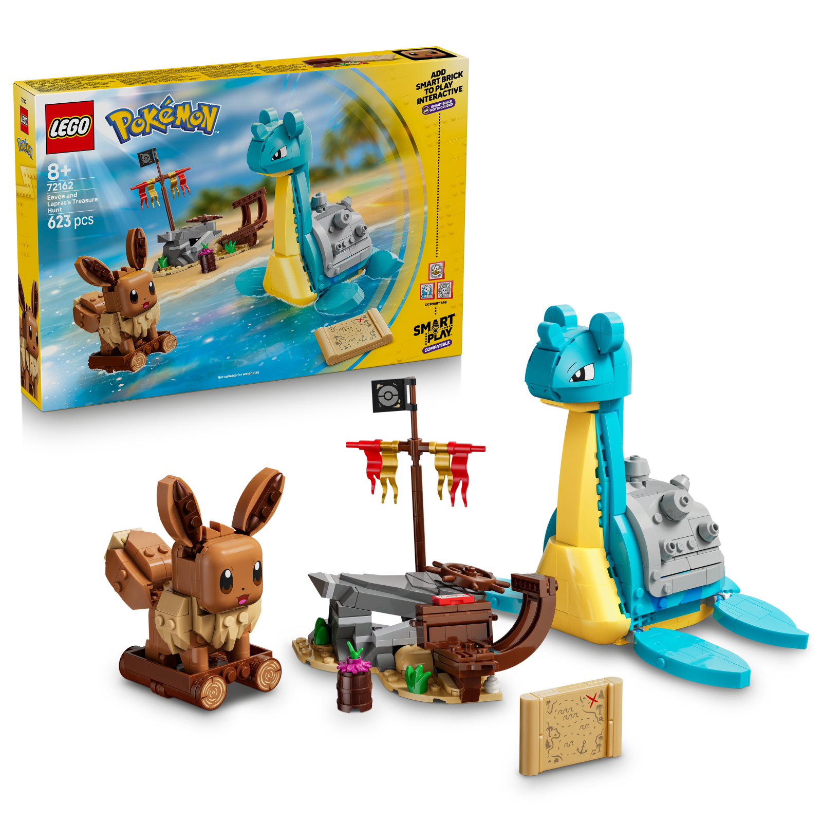LEGO Pokemon: SMART Play™: Eevee and Lapras's Treasure Hunt (72162)
