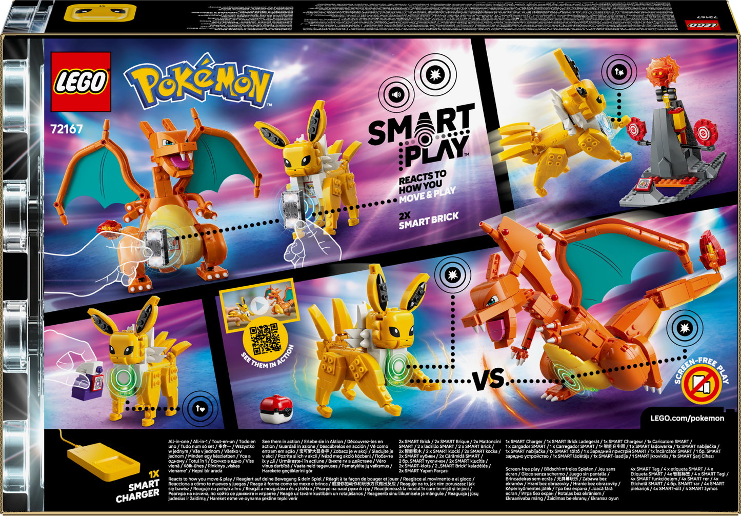 LEGO Pokemon: SMART Play™: Charizard vs. Jolteon Ultimate Battle (72167)