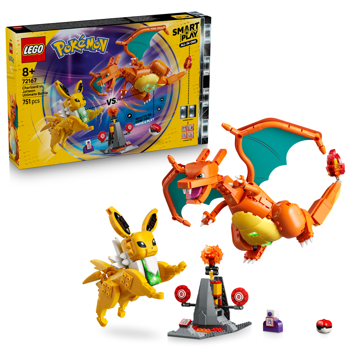 LEGO Pokemon: SMART Play™: Charizard vs. Jolteon Ultimate Battle (72167)