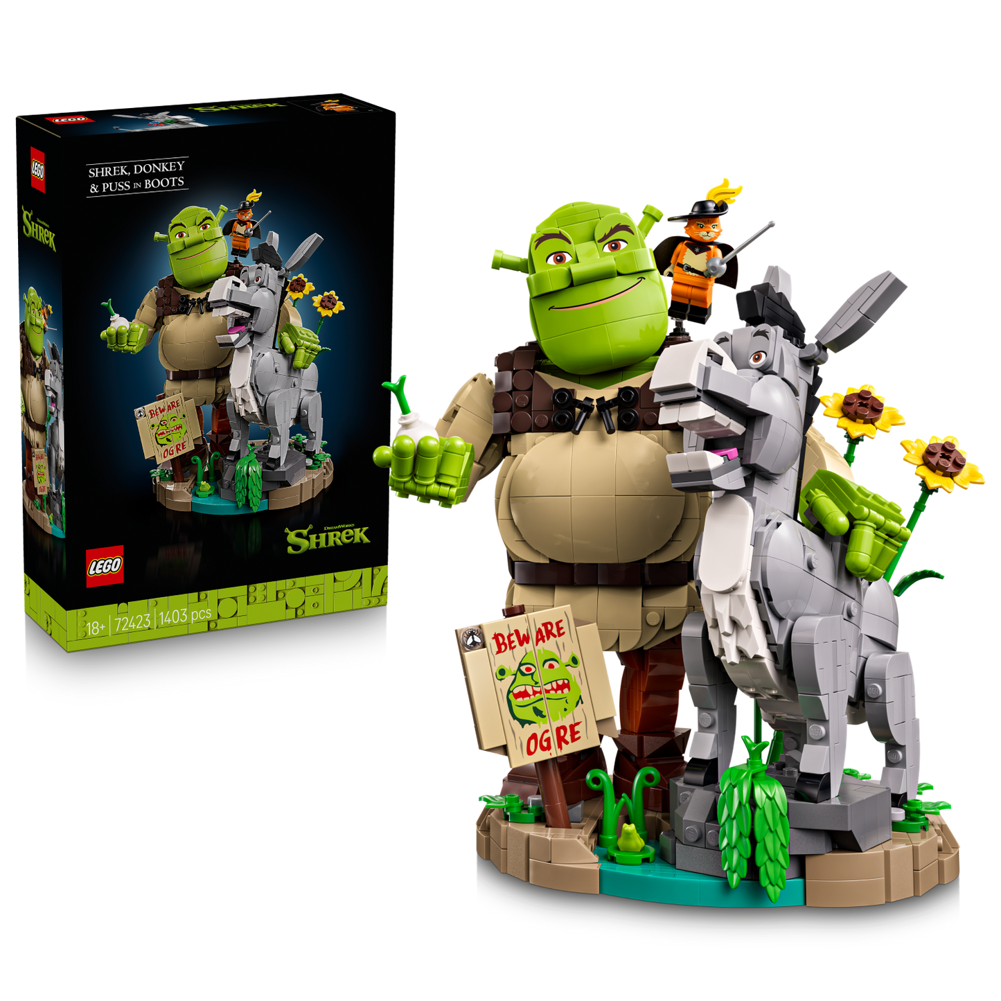 LEGO Shrek: Shrek, Donkey & Puss in Boots (72423)