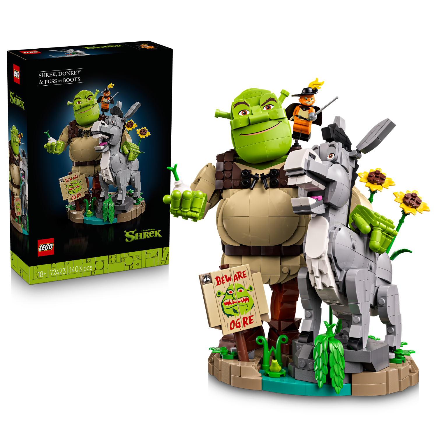 LEGO Shrek: Shrek, Donkey & Puss in Boots (72423)