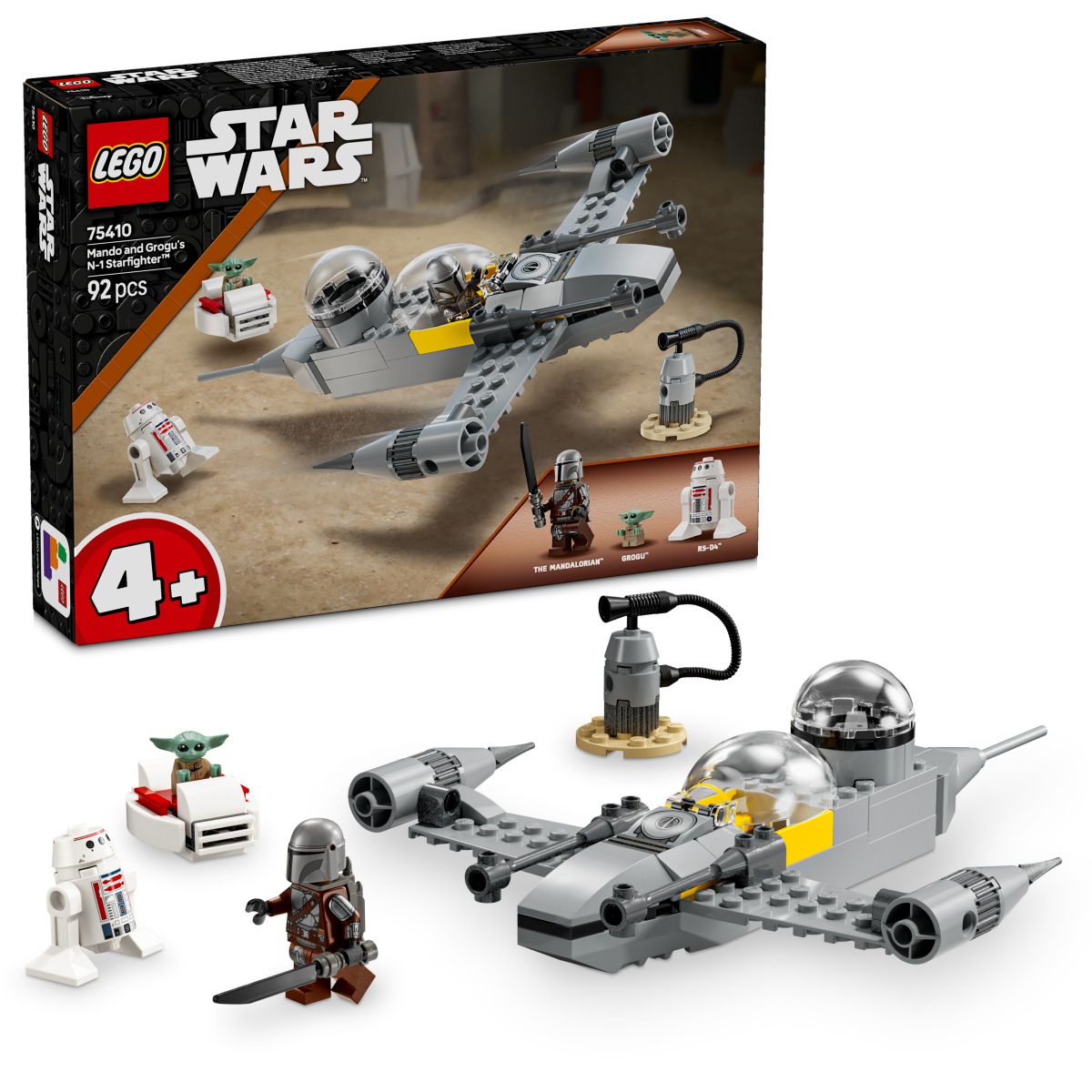 LEGO Star Wars: Mando and Grogu's N-1 Starfighter (75410)