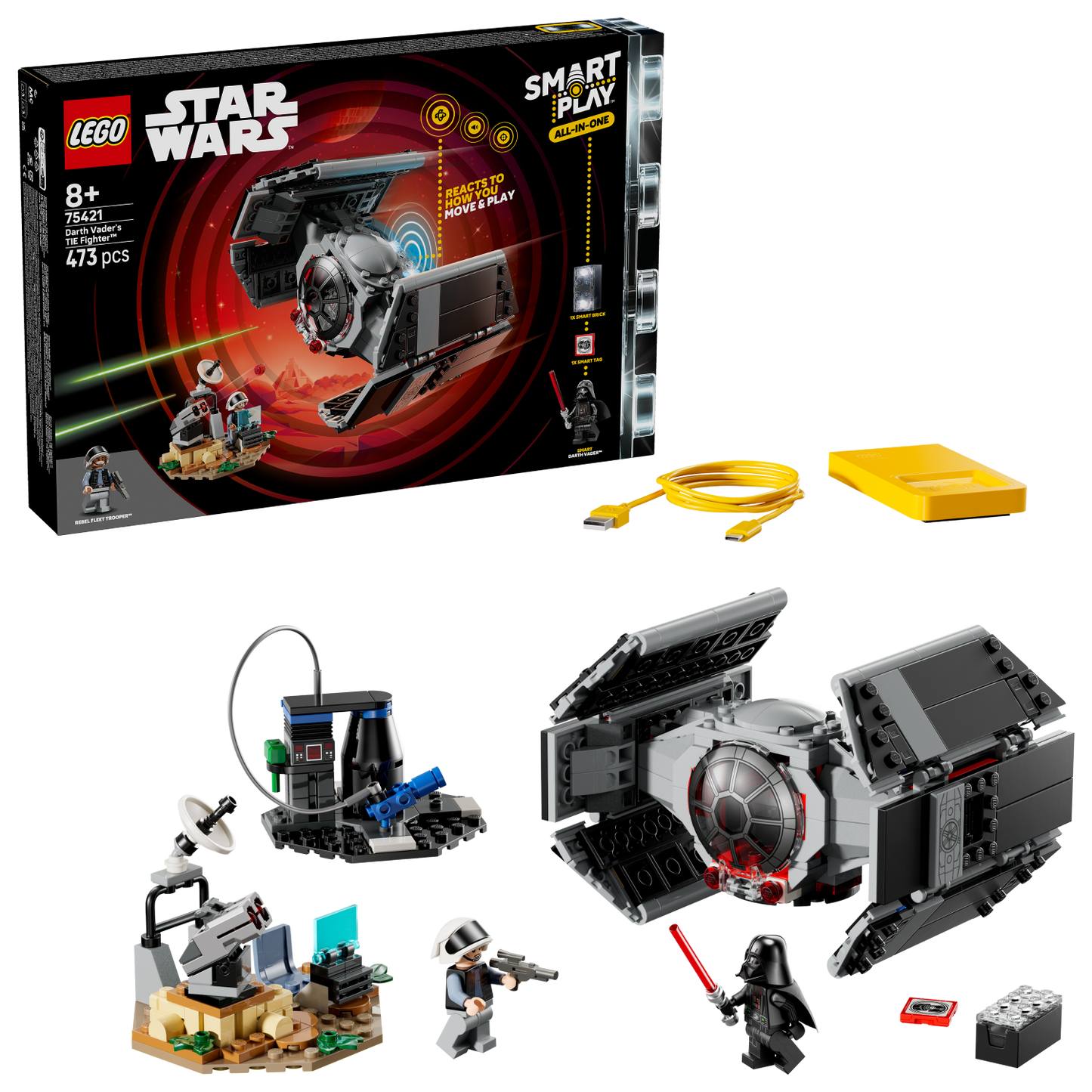 LEGO Star Wars: SMART Play™: Darth Vader's TIE Fighter™ (75421)