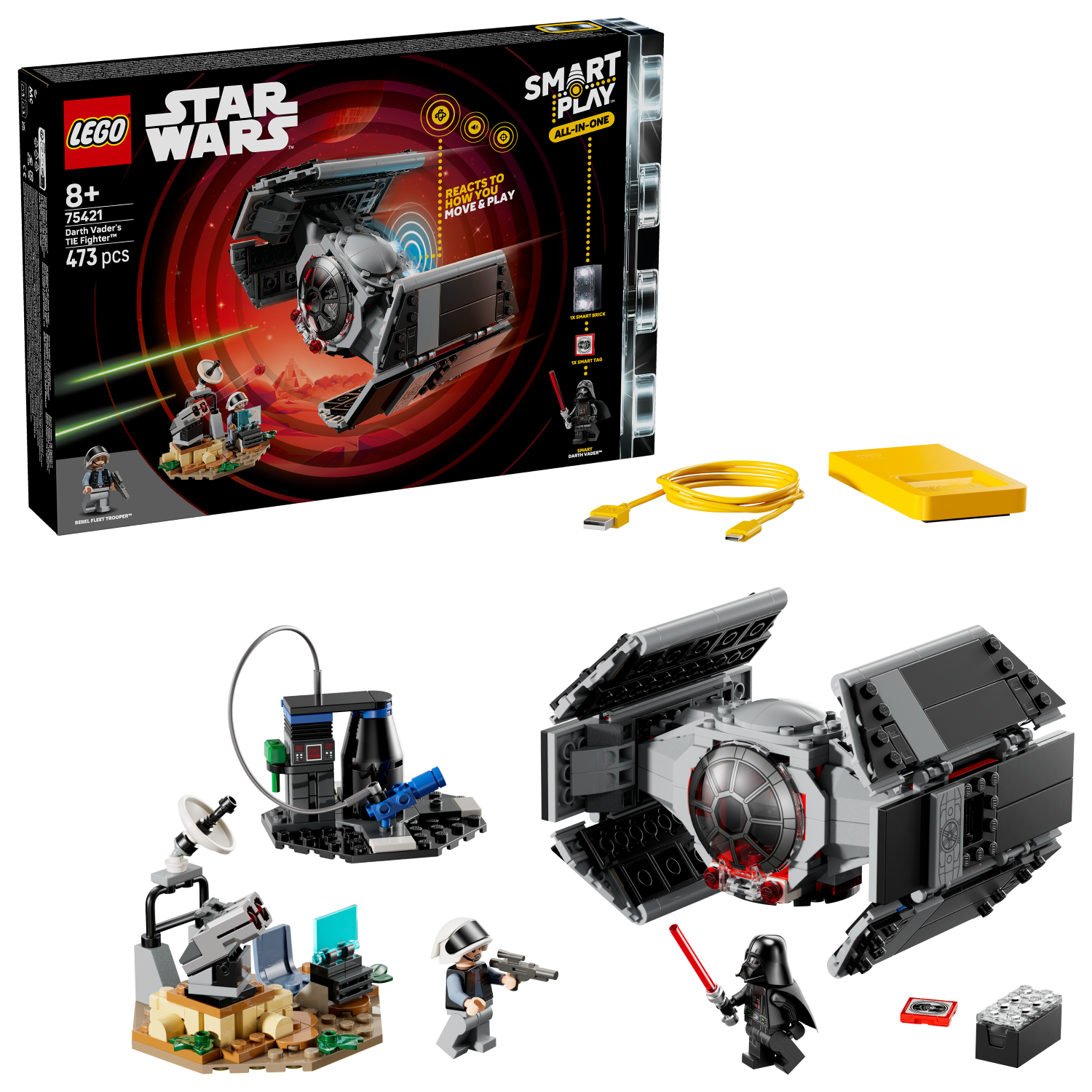 LEGO Star Wars: SMART Play™: Darth Vader's TIE Fighter™ (75421)