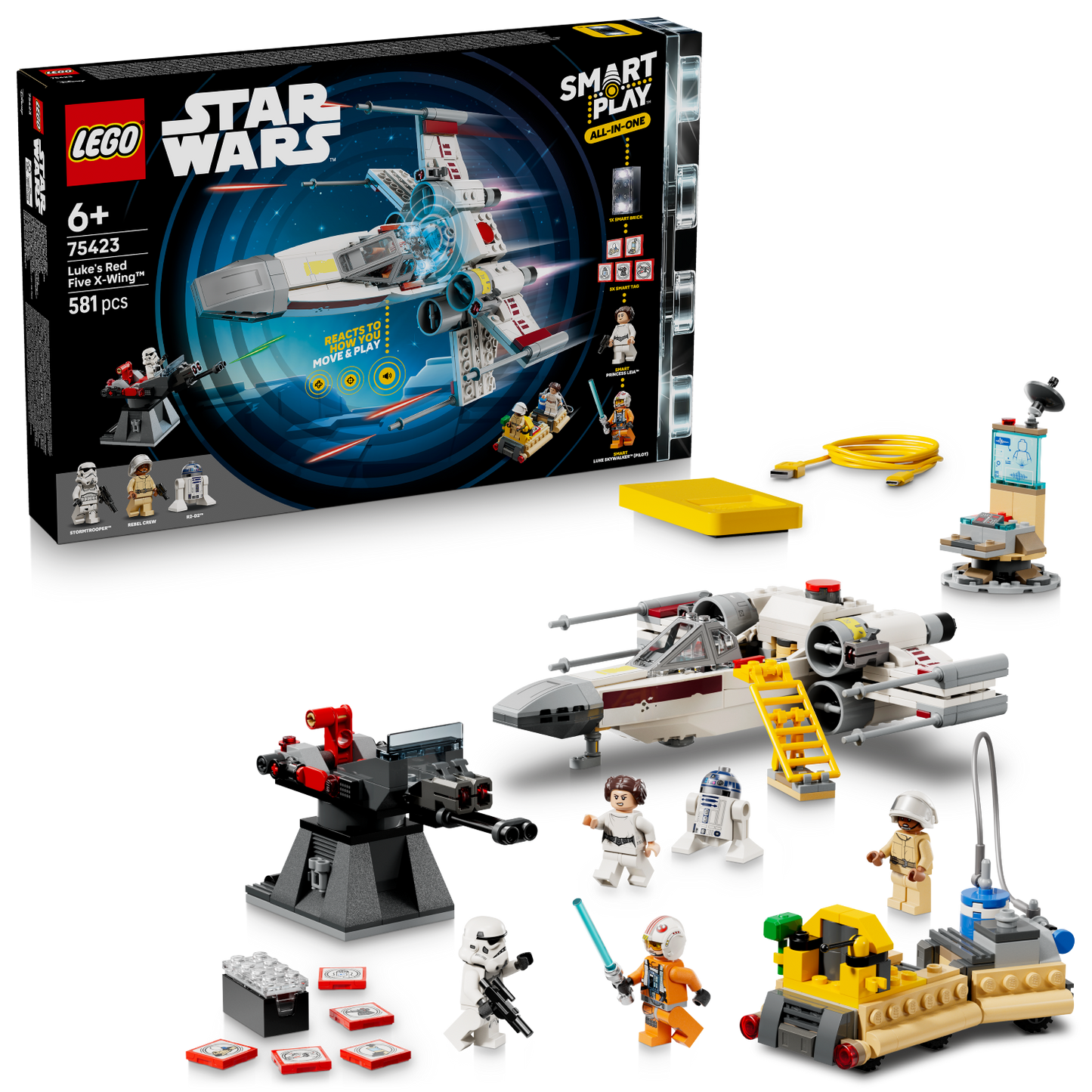 LEGO Star Wars: SMART Play™: Luke's Red Five X-Wing™ (75423)