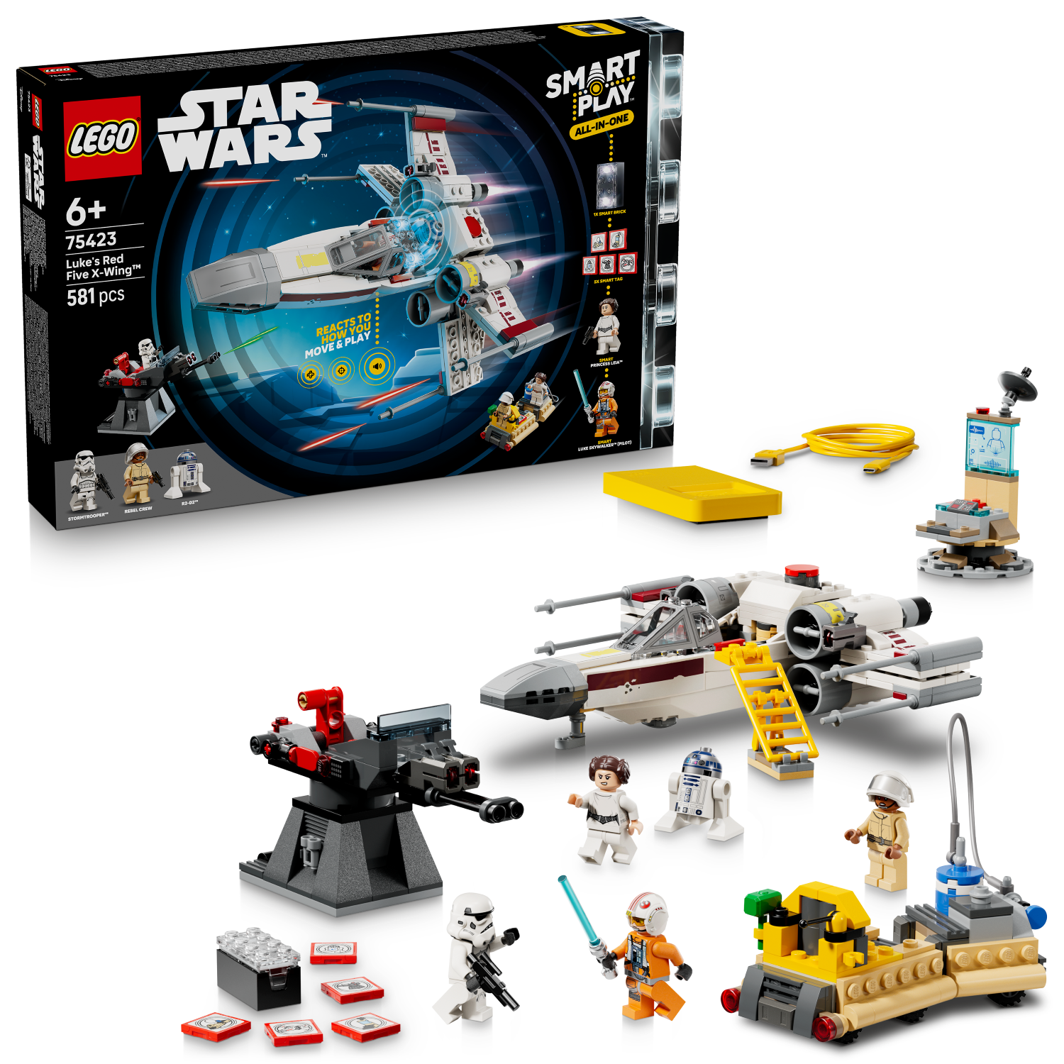 LEGO Star Wars: SMART Play™: Luke's Red Five X-Wing™ (75423)