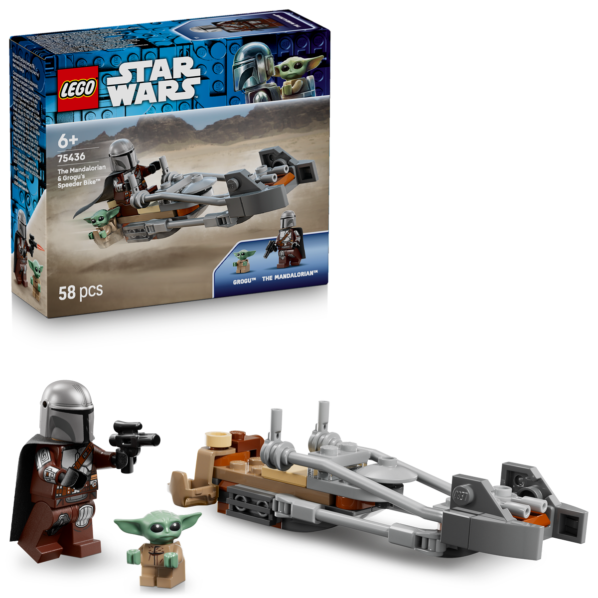 LEGO Star Wars The Mandalorian & Grogu’s Speeder Bike™ (75436)
