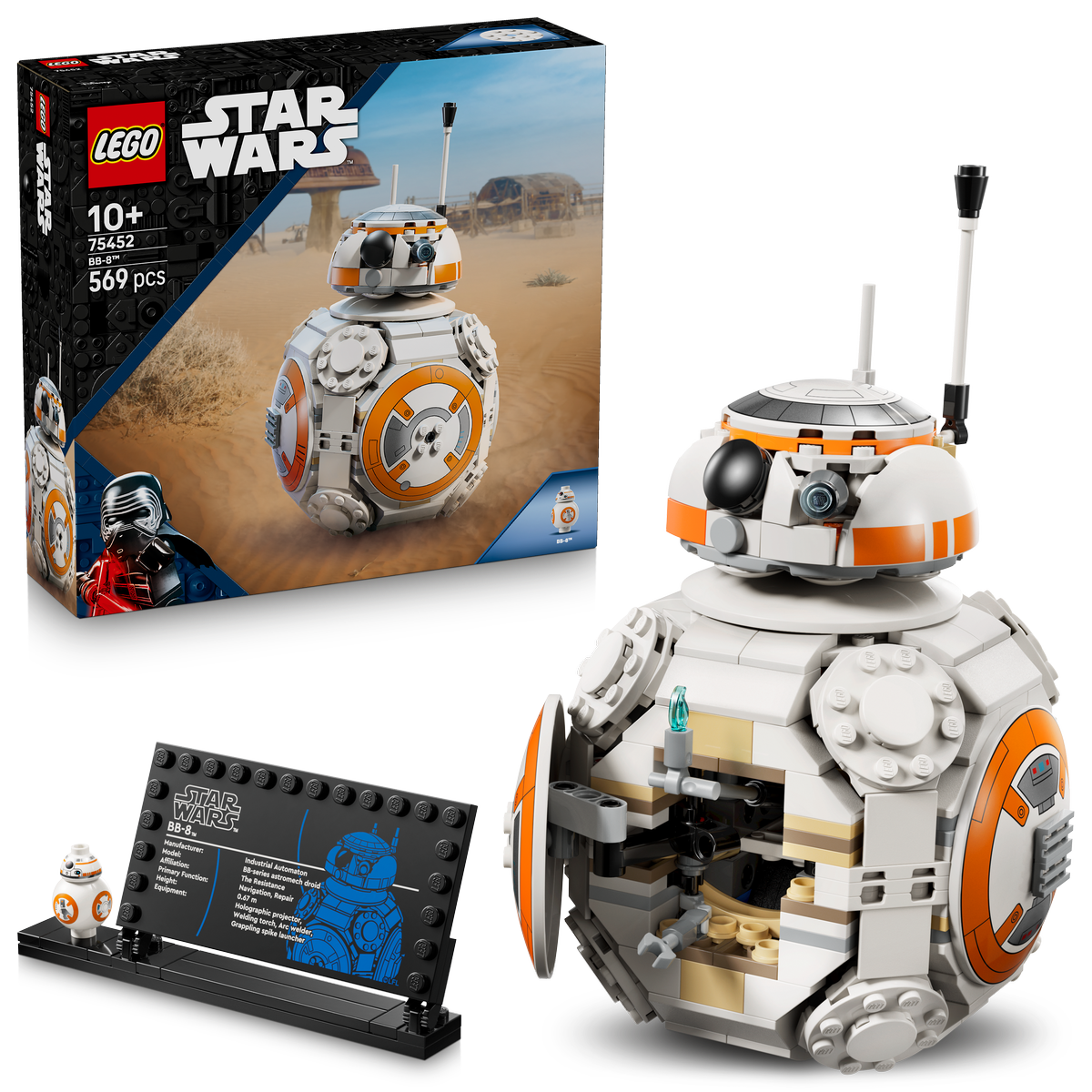 LEGO Star Wars BB-8 Astromech Droid Building Toy (75452)