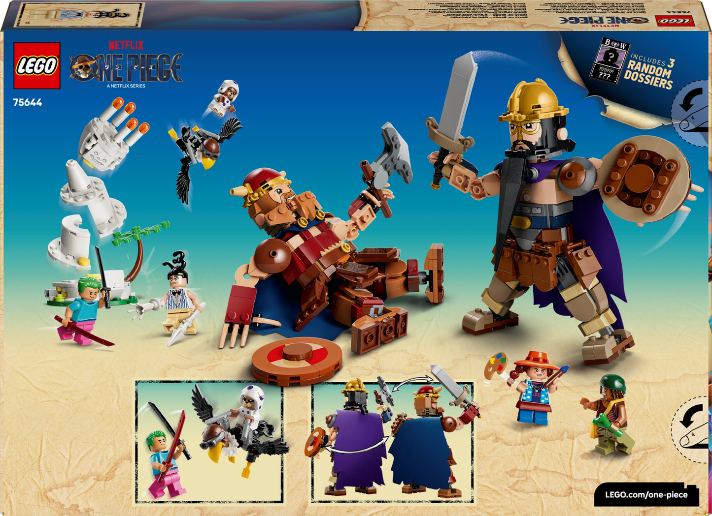 PRE-ORDER - LEGO One Piece: Dorry vs. Brogy – Giants of Little Garden (75644)