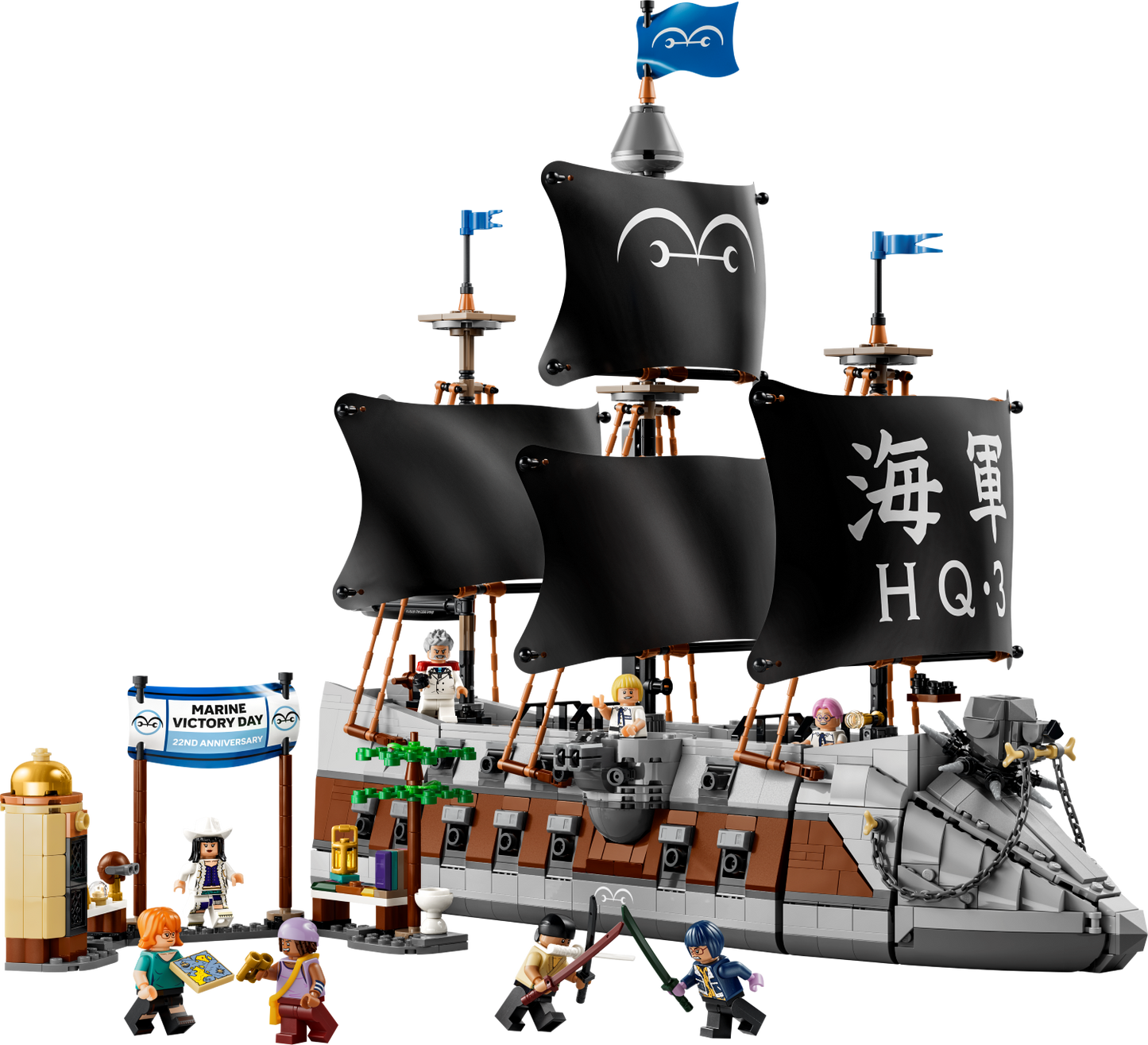 PRE-ORDER - LEGO One Piece: Garp's Marine Battleship (75646)