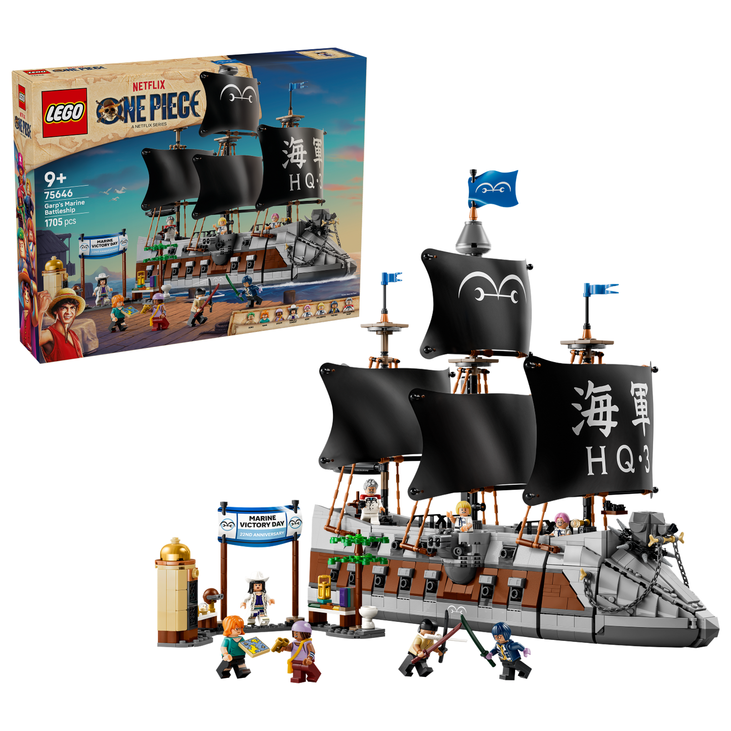 LEGO One Piece: Garp's Marine Battleship (75646)