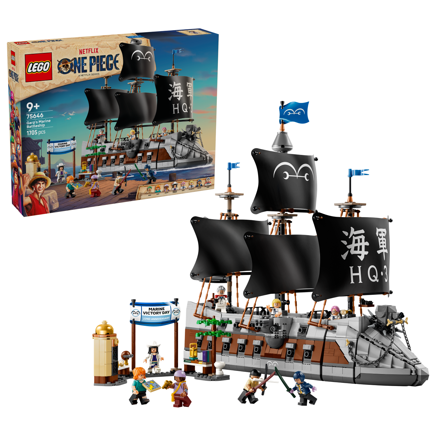 LEGO One Piece: Garp's Marine Battleship (75646)