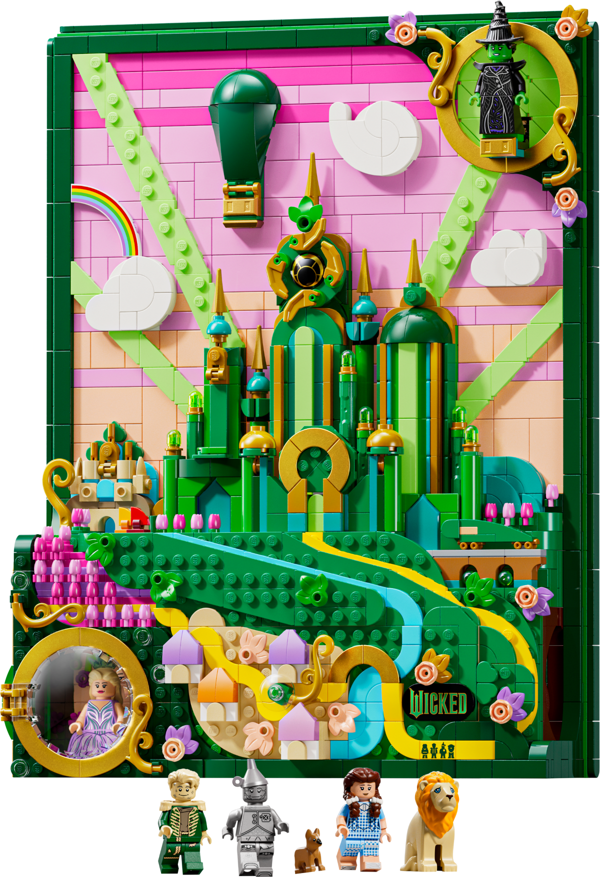 LEGO Wicked Emerald City Wall Art set 