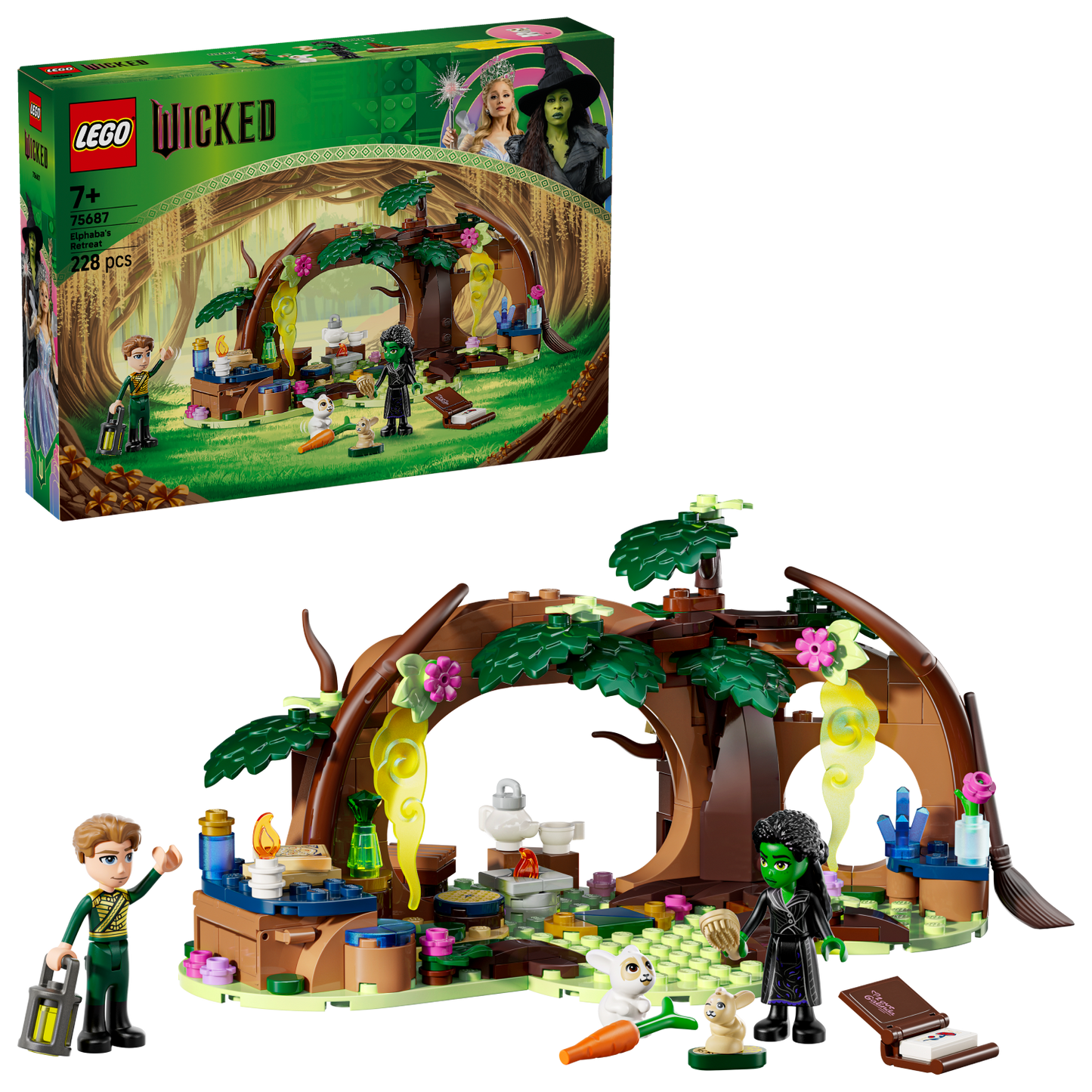 LEGO Wicked Elphaba's Retreat set with packaging box