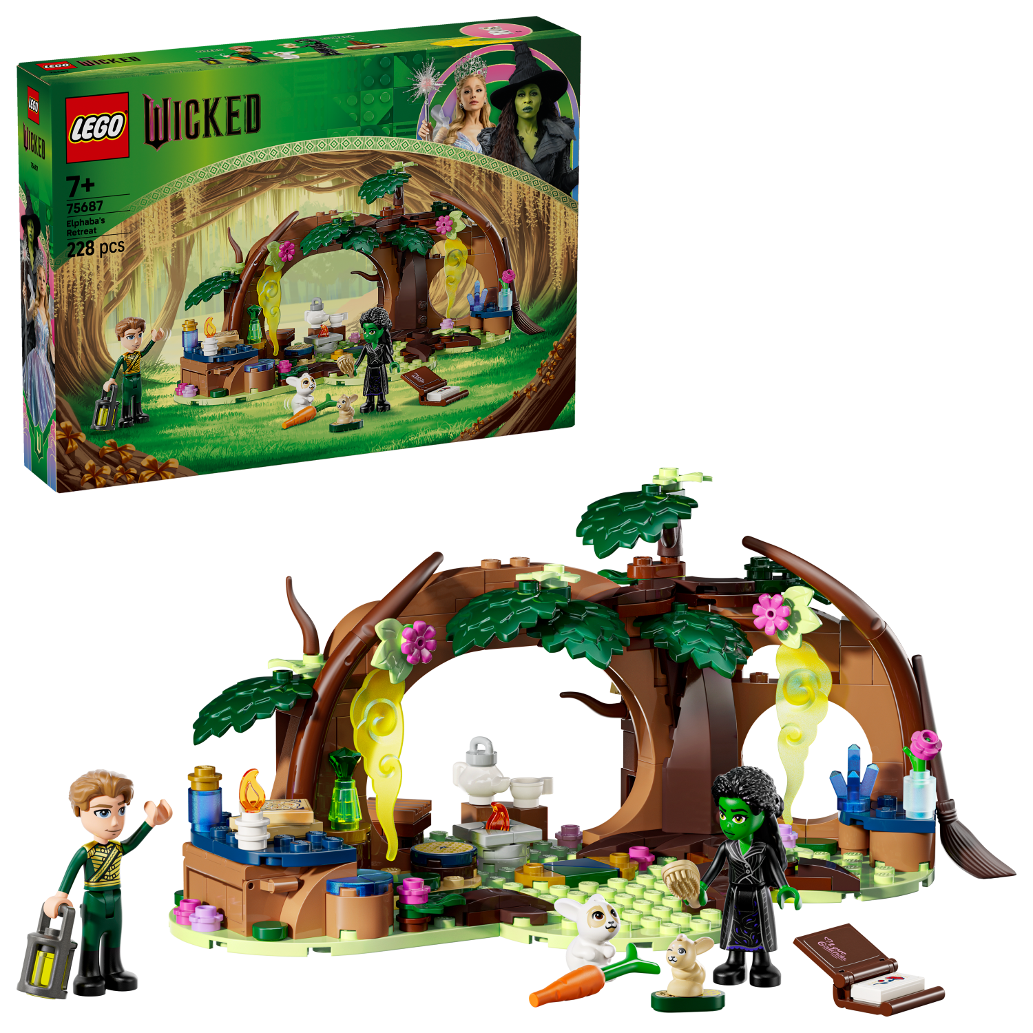 LEGO Wicked Elphaba's Retreat set with packaging box