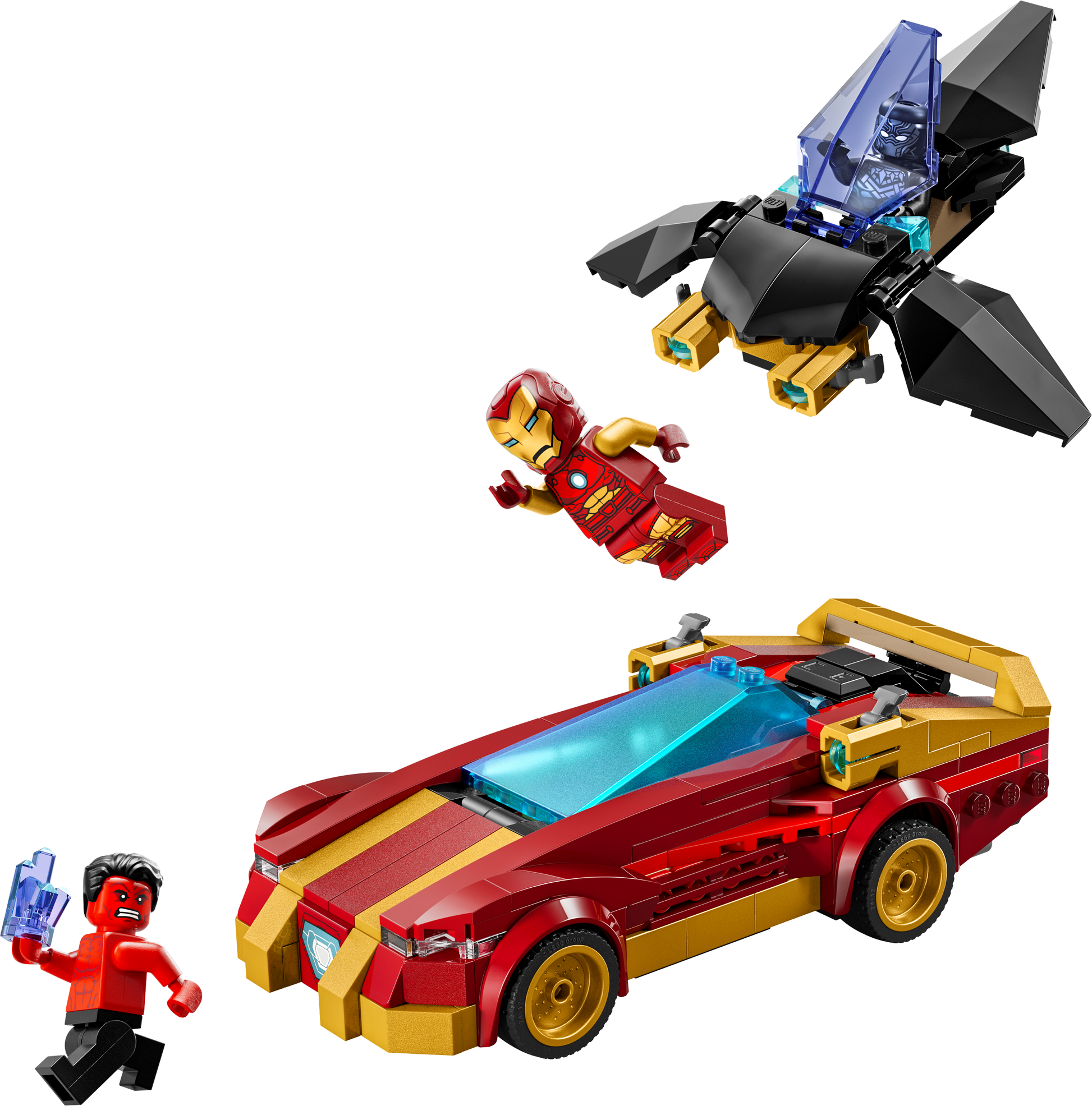 LEGO Iron Man Car & Black Panther vs. Red Hulk 76310 Marvel