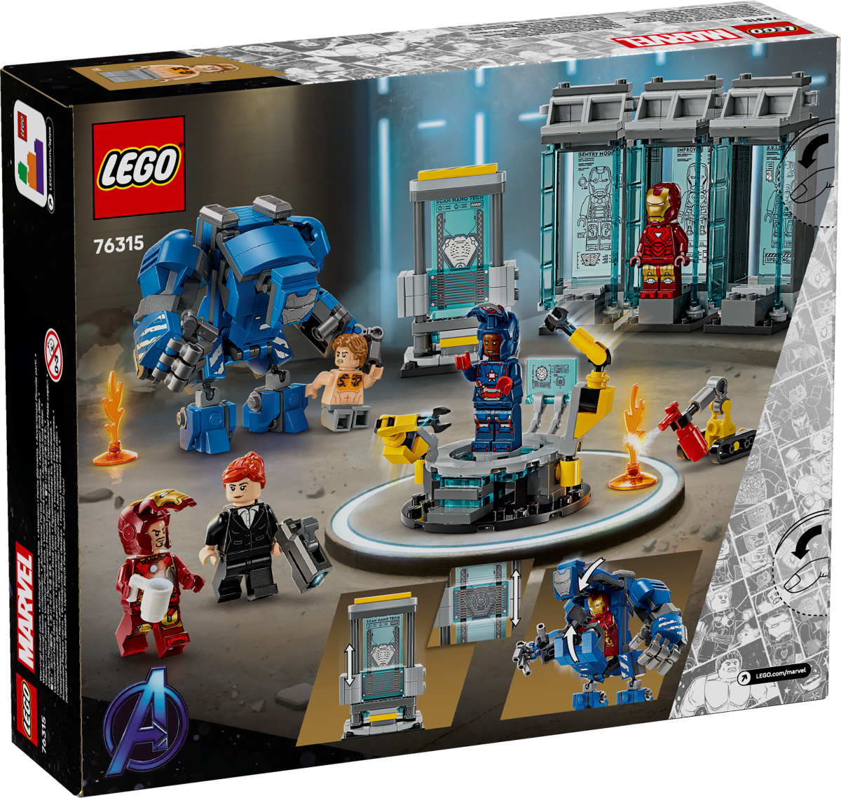 LEGO Iron Man's Laboratory: Hall of Armor 76315 Marvel