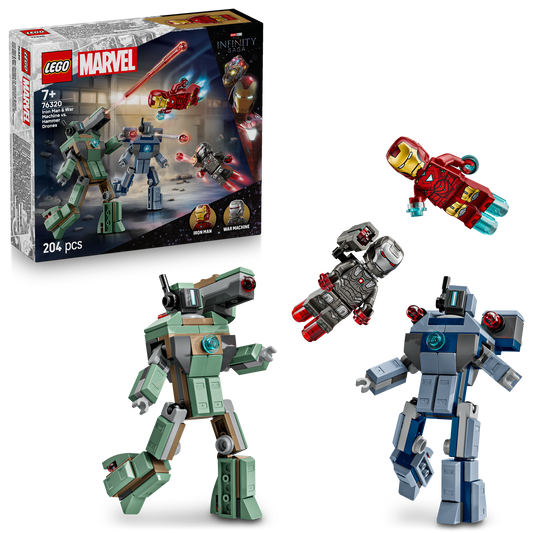 LEGO ǀ Marvel Iron Man & War Machine vs. Hammer Drones (76320)