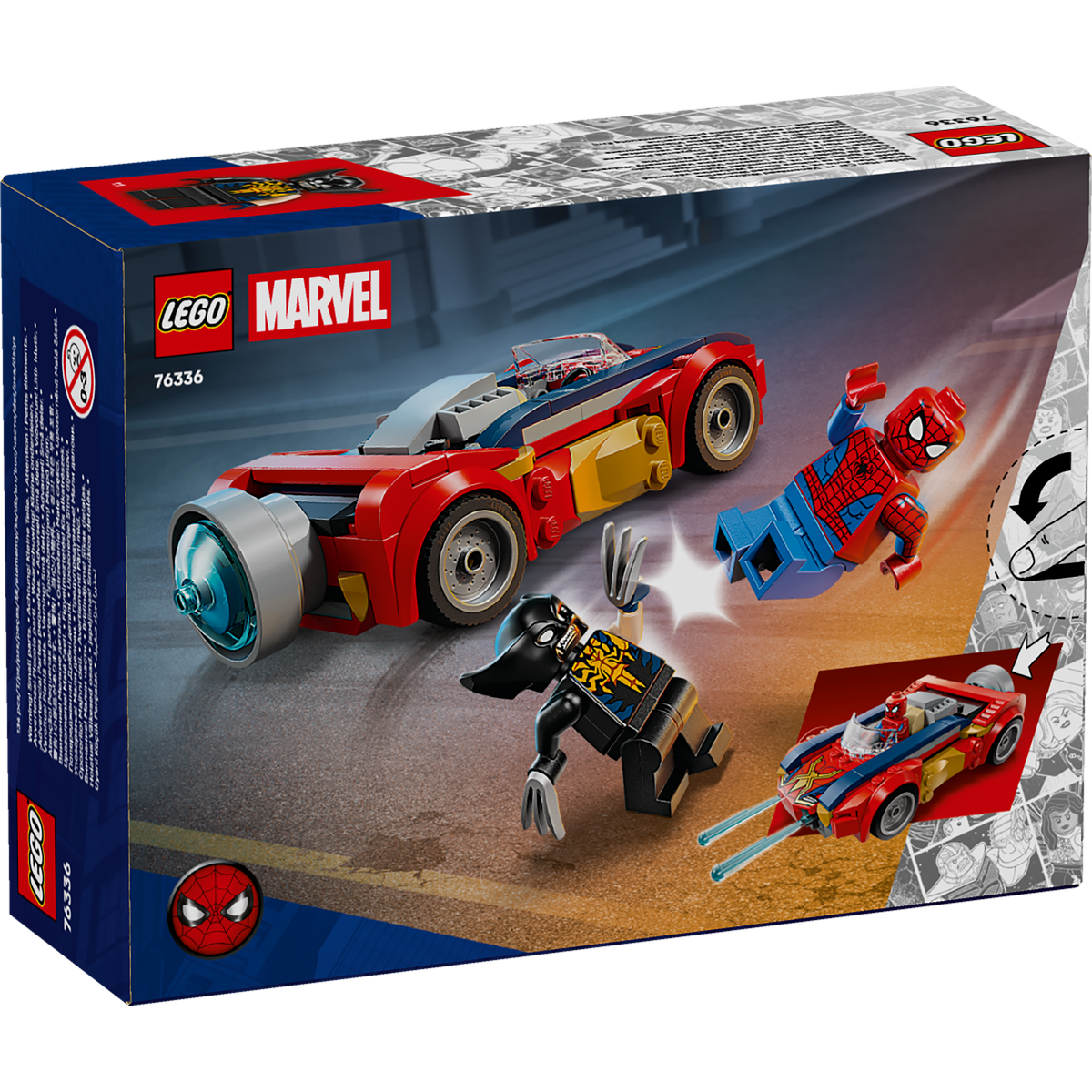 LEGO Marvel Spider-Man Car vs. Venomized Wolverine (76336)