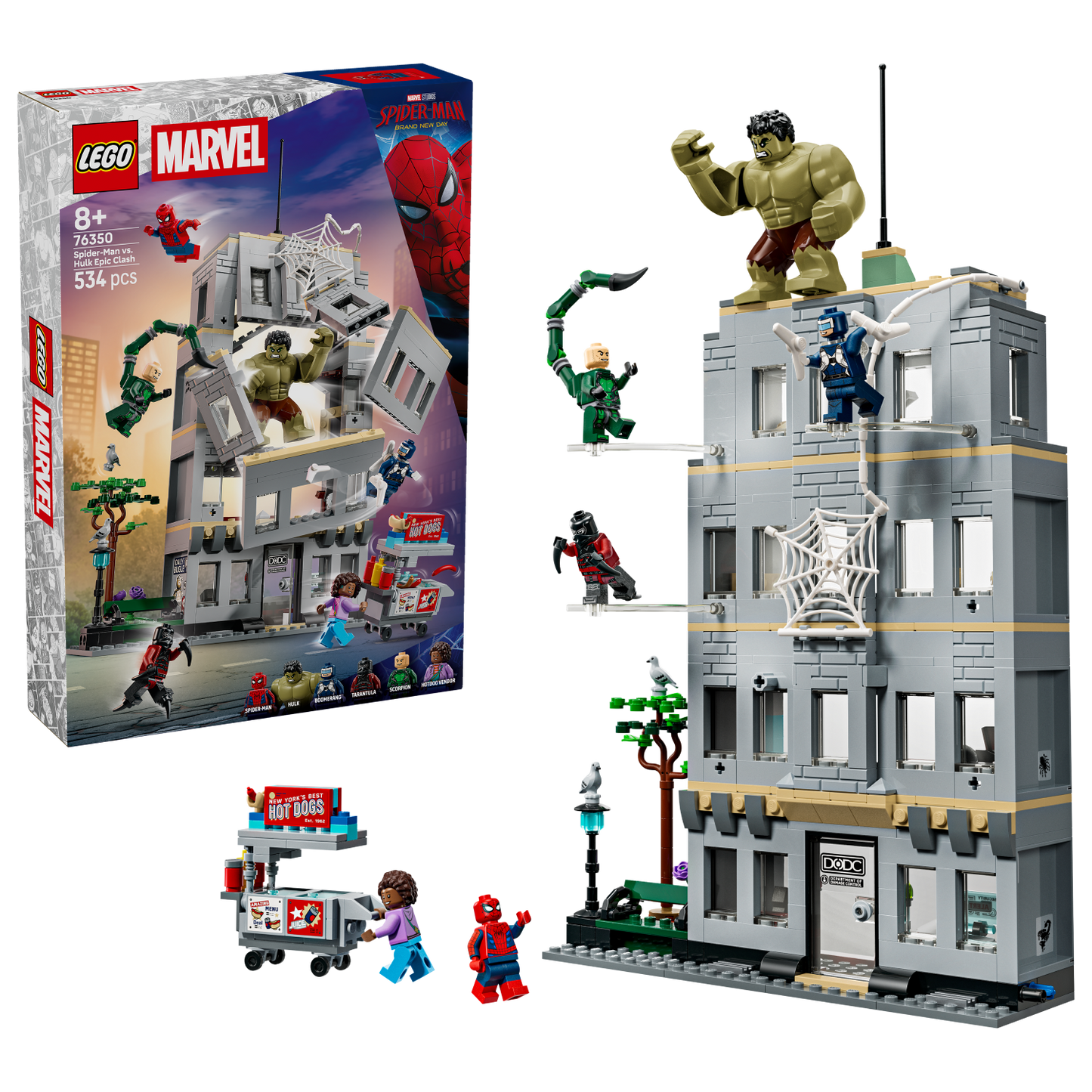 LEGO Marvel: Spider-Man vs. Hulk Epic Clash (76350)