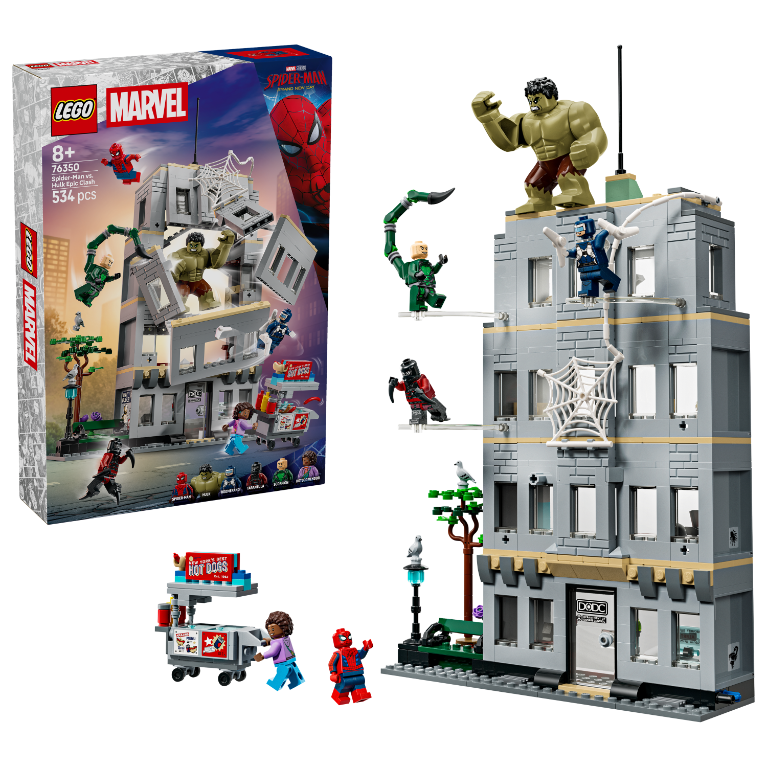 LEGO Marvel: Spider-Man vs. Hulk Epic Clash (76350)