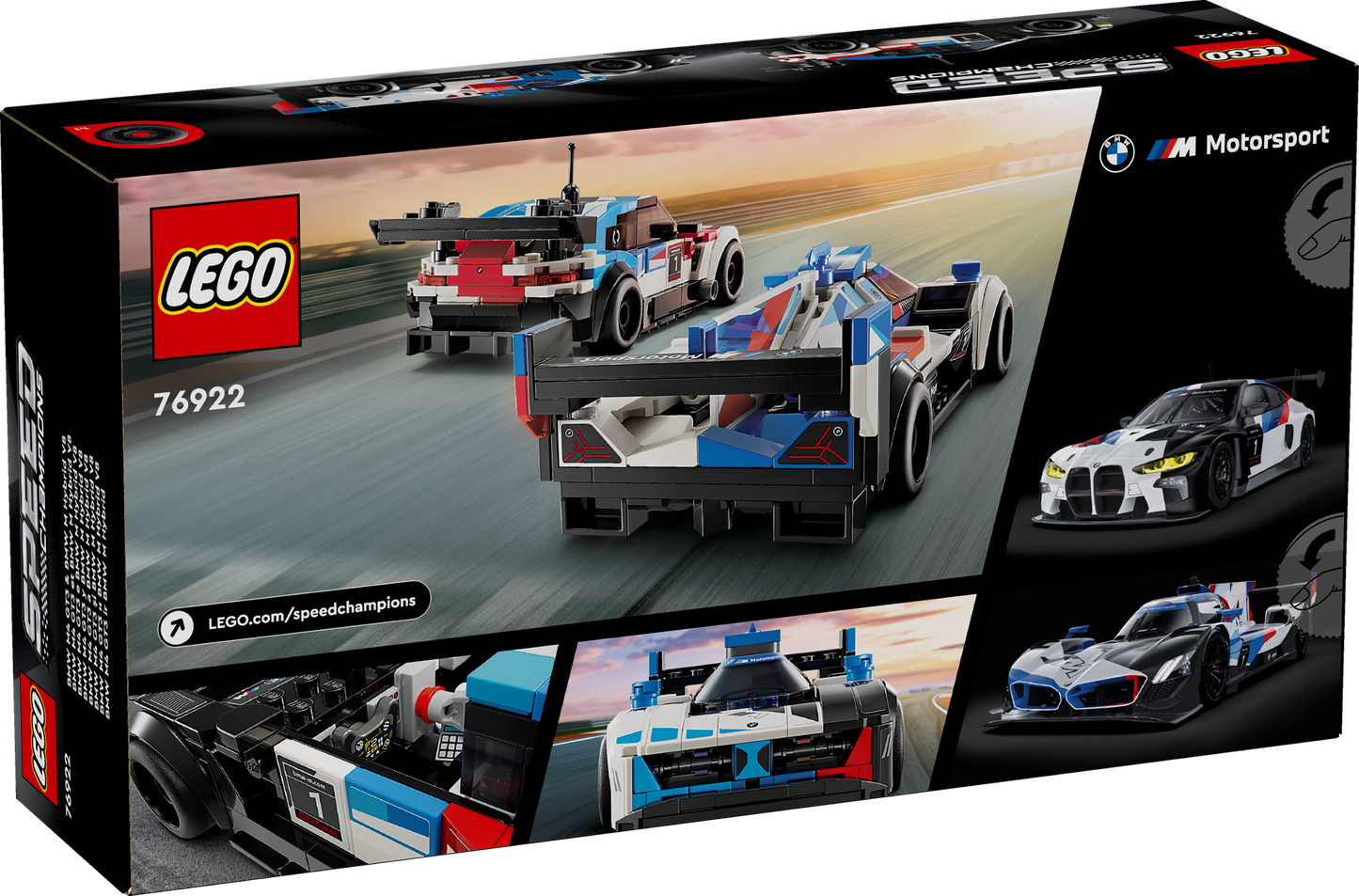 LEGO Speed Champions: BMW M4 GT3 & BMW M Hybrid V8 Race Cars (76922)
