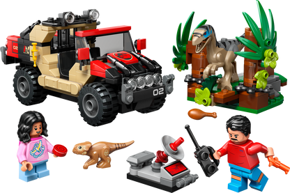 LEGO | Jurassic World Raptor Off-Road Escape Dino Toy (76972)