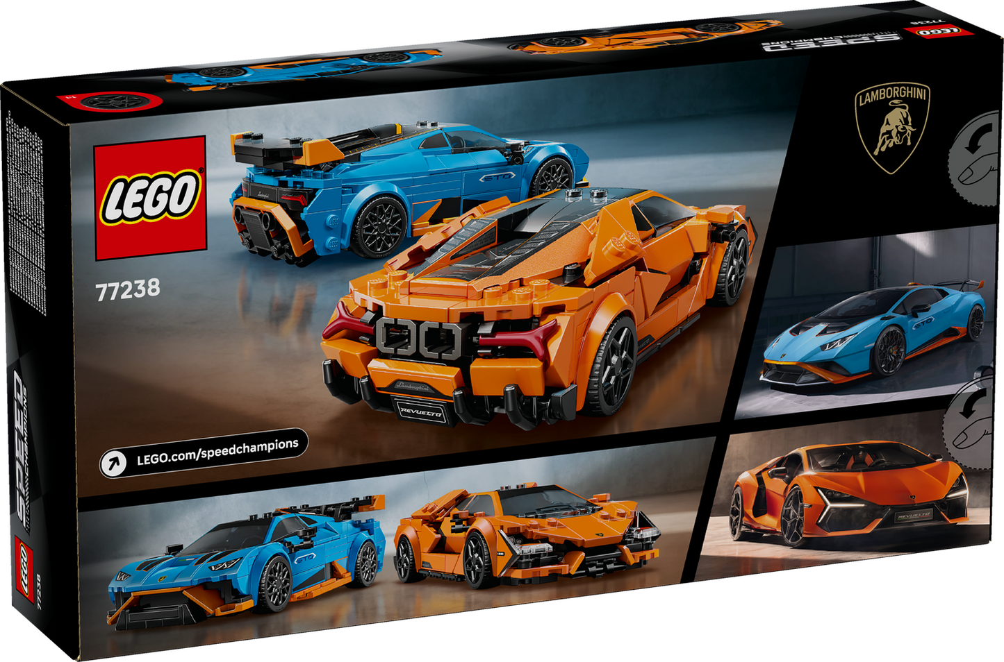 LEGO Speed Champions Lamborghini Revuelto & Huracán STO (77238)
