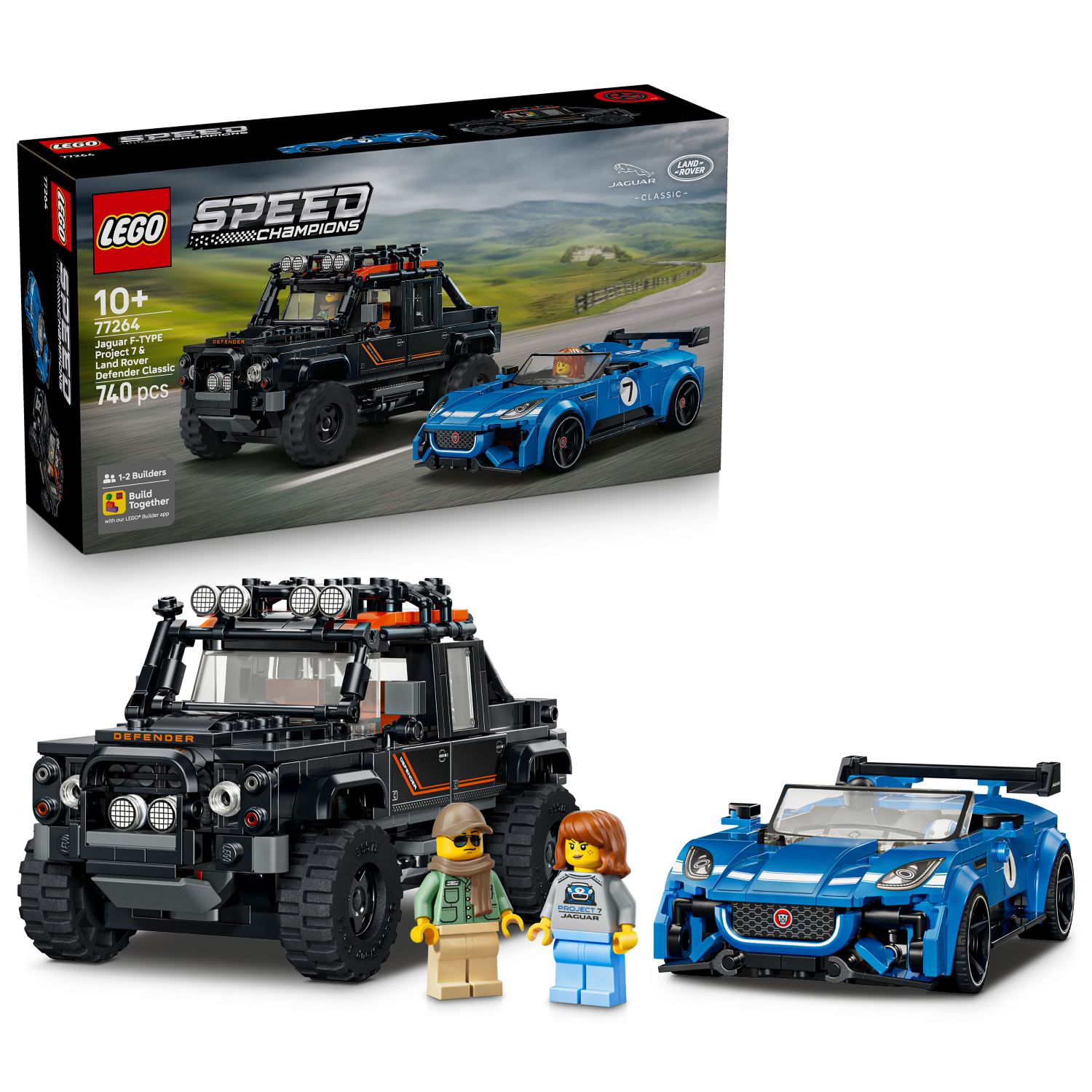 LEGO Speed Champions: Jaguar Project 7 & Land Rover Defender (77264)