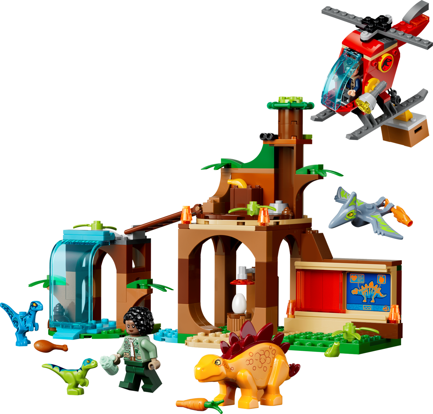 LEGO Jurassic World: Velociraptor, Stegosaurus & Pteranodon Rescue (77981)