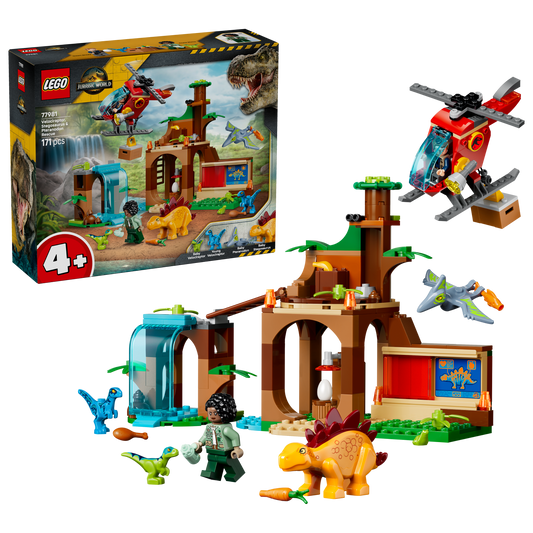 LEGO Jurassic World: Velociraptor, Stegosaurus & Pteranodon Rescue (77981)