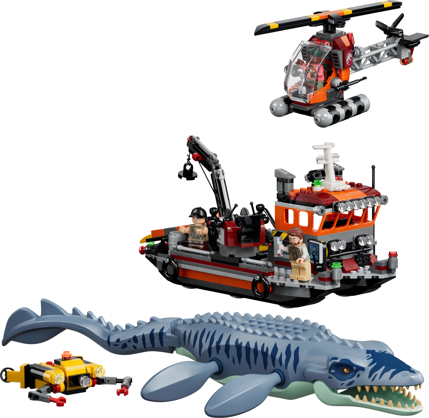 PRE-ORDER - LEGO Jurassic World: Mosasaurus Dinosaur Boat Attack (77983)