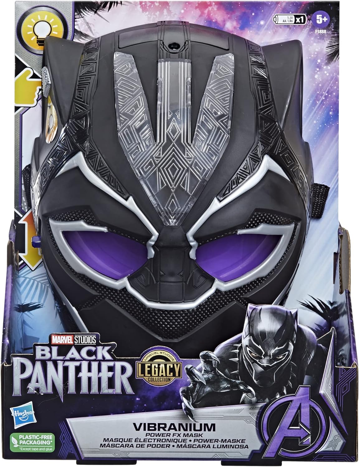 Hasbro Marvel Black Panther FX Mask Studios Legacy Collection - Black
