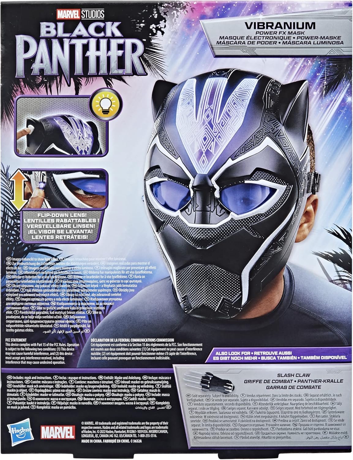 Hasbro Marvel Black Panther FX Mask Studios Legacy Collection - Black