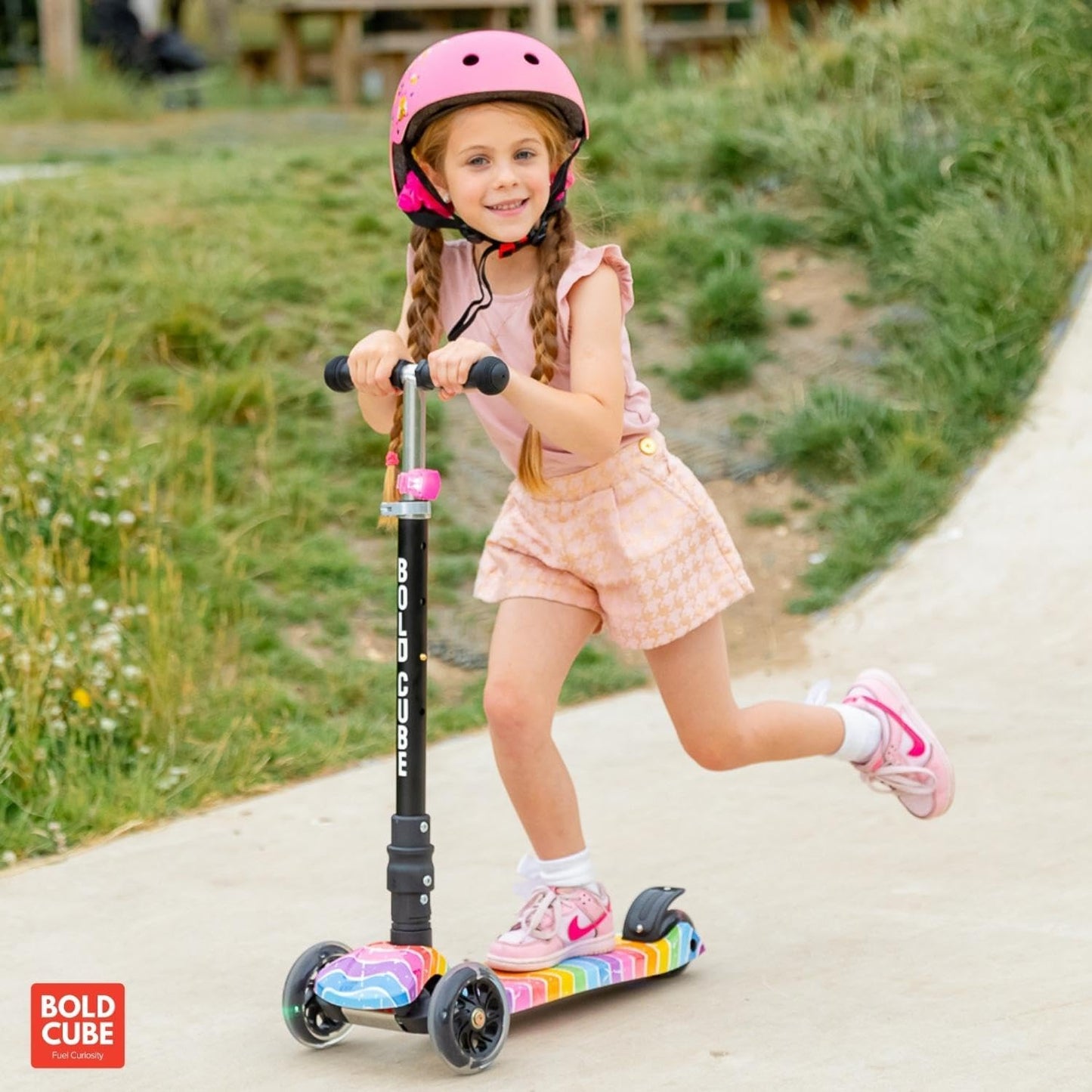 BOLDCUBE Big Fold | Three Wheel Scooter for Children | Astro Dream