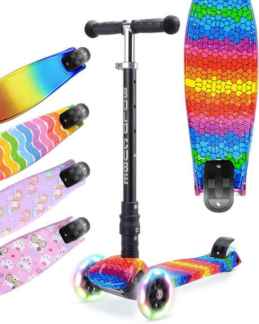 BOLDCUBE Big Fold | Three Wheel Scooter for Children | Crystal Rubix