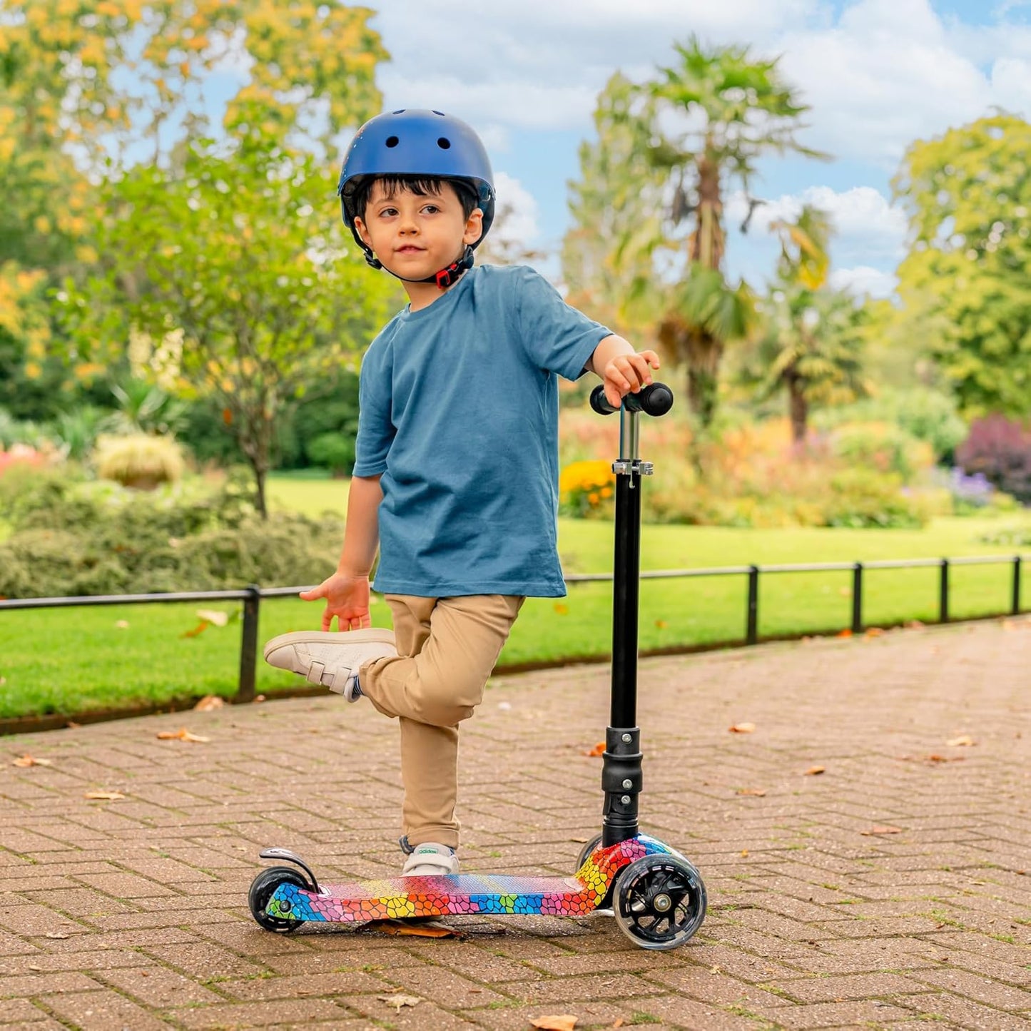BOLDCUBE Big Fold | Three Wheel Scooter for Children | Crystal Rubix