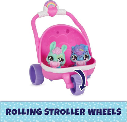 HATCHIMALS Alive, Hatch N’ Stroll Playset with Pushchair Toy
