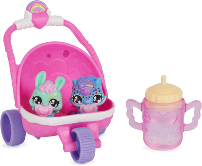HATCHIMALS Alive, Hatch N’ Stroll Playset with Pushchair Toy