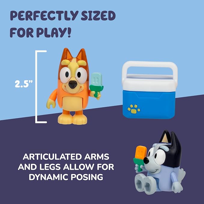Bluey Let's Play Chef 2-Pack Toy Figure Playset