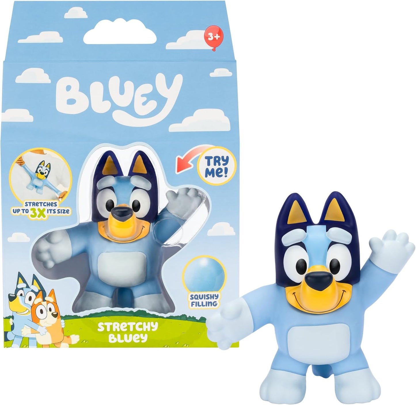 Stretchy Bluey | Super Stretchy Toy Figure Of Bluey with Squishy Filling