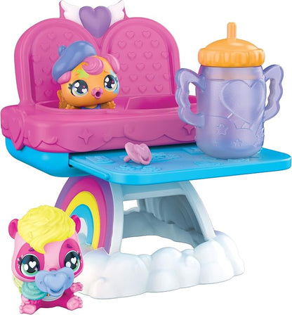 HATCHIMALS Alive, Hungry Playset with Highchair Toy