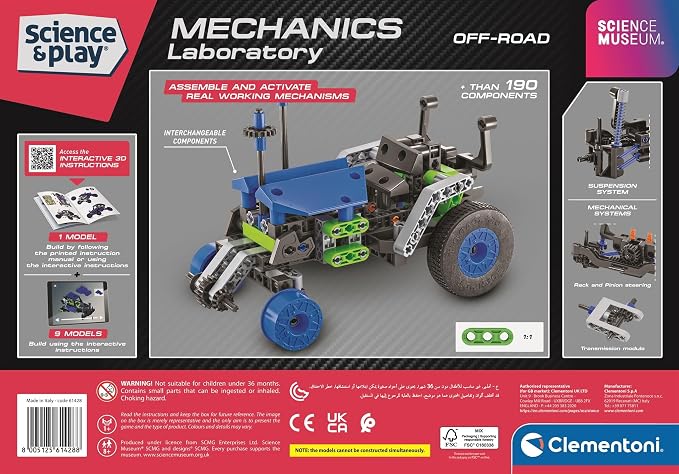 Clementoni: Science & PLay - Off-Road Vehicle Builder Set