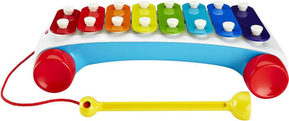 Fisher-Price Classic Xylophone Portable Colourful Musical Instrument on Wheels (CMY09)